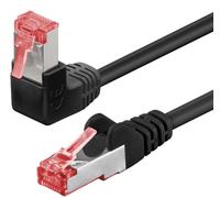 Cavo patch Cat6 S/FTP 3m angolato 90° rame RJ45 - Goobay ICOC SF6-030-BKA