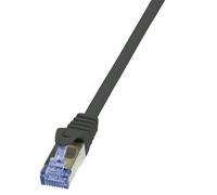 Cavo patch CAT6A 1,5 m nero S/FTP 2x RJ45, LSZH, CU NEW