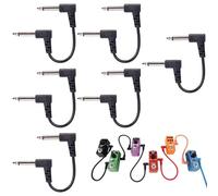 Cavo Patch Chitarra, 6 Pcs Cavo Patch Da 15cm Per Chitarra, Cavi Patch Per Effetti Per Chitarra/basso, Cavi Patch Per Effetti Per Chitarra Classico Jack Dia 6,5mm, Per Chitarra/basso Pedaliera Effetti