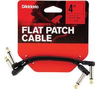 Cavo Patch Chitarra D'Addario Flat 4 in Right Angle, 2 Pezzi