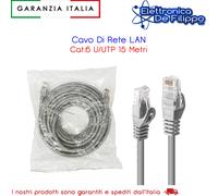 Cavo Patch Di Rete CAT.6 CCA 15mt Per Internet ADSL