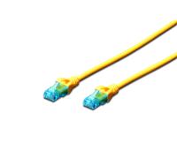 Cavo patch Digito RJ-45 (M) a RJ-45 (M) 0,5 M CCA U/UTP Cat 5E Yellow (DK-1512-005/Y)