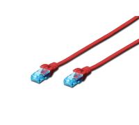 Cavo patch Digito RJ-45 (M) a RJ-45 (M) 3 M Copper U/UTP Cat 5E Red (DK-1511-030/R)