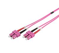 CAVO FIBRA OTTICA SC A SC MULTIMODE DUPLEX 50/125 MT.10 OM4