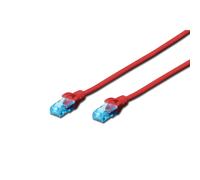 Cavo patch DIGITUS UTP cat. 5e 1m PVC rosso