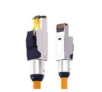 Cavo patch Ethernet Cat8 S/FTP 22AWG Cavo solido a doppia schermatura 2000Mhz 2Ghz 40Gbps(3 meter)