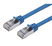 Cavo patch Ethernet Monoprice Cat7-15,24M (50 piedi) - Blu, Flexboot, RJ45, Stranded, 600Mhz, S/FTP, CMX, filo di rame nudo puro, 26AWG - Serie Entegrade
