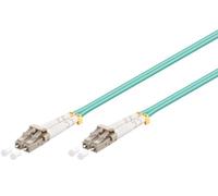 Cavo patch Fibra duplex Multimode 50/125 - 1mt LC/LC - OM3 - Azzurro NEW