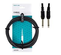 Cavo patch GEWA Basic Line 1,5 m, nero, jack mono da 6,3 mm - jack mono da 6,3 mm, 190320