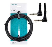 Cavo patch GEWA Basic Line0,9 m, nero, jack angolare stereo da 6,3 mm - jack angolare stereo da 6,3 mm, 190380