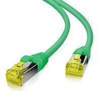 Helos - Cavo patch ultra flessibile, S/FTP Cat 6a, TPE, 0,25 m, colore: Verde