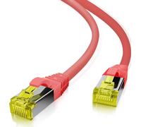 Helos - Cavo patch ultra flessibile S/FTP Cat 6a TPE rosso, 7,5 m