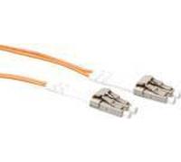 Cavo patch in fibra multimodale ACT 1 metro LSZH 50/125 OM2 duplex con connettori LC. Lc-lc 50/125 om2 duplex 100m (RL9501) NEW