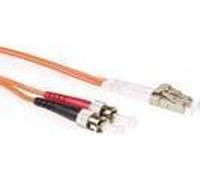 Cavo patch in fibra multimodale ACT da 20 metri LSZH 50/125 OM2 duplex con connettori LC e ST. Lc-st 50/125 om2 duplex 2000m (R NEW