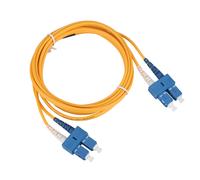 Cavo patch in fibra ottica Corning 9/125 OS2SC a SC Fibra monomodale duplex Guaina in PVC gialla Guaina protettiva LSZH Cablaggio flessibile 10G