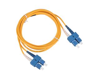 Cavo patch in fibra ottica Corning 9/125 OS2SC a SC Fibra monomodale duplex Guaina in PVC gialla Guaina protettiva LSZH Cablaggio flessibile 10G