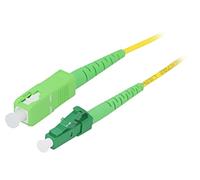 Cavo patch in fibra ottica FPSLS10 OS2 LC/APC, SC/APC 10m LSZH giallo Lunghez...
