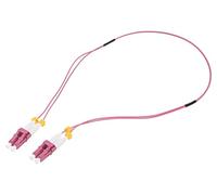 Cavo patch in fibra ottica FS4LC00 OM4 LC/UPC, su entrambi i lati 0,5 m LSZH ...