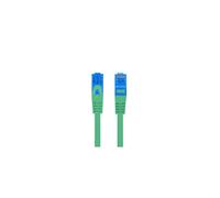 Cavo patch Lanberg S/FTP cat.6A 0,5 m LSZH CCA fluke passato verde