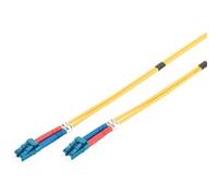 Cavo patch LWL, duplex, connettore LC > LC, singlemode OS2 giallo