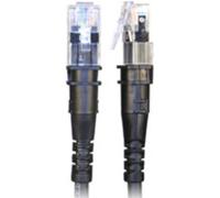 Cavo patch Patchsee ThinPatch UTP CAT 6a nero 12 m - fino a 10 Gbit/s e compatibile POE - doppino intrecciato U-UTP non scherma NEW