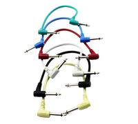 Cavo patch per chitarra ad angolo retto per chitarra di qualità a basso rumore cavo patch professionale per pedali per chitarra