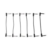 Cavo Patch per Chitarra da 6 Pezzi Cavo per Pedale per Chitarra in Filo di Rame da 1/4 Pollici con Guaina in PVC per Console di Missaggio Amplificatore per Microfono