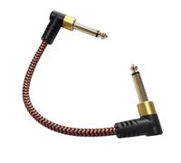 Cavo Patch Per Pedale Effetti Chitarra Elettrica Da 6,35 Mm | Resistente nylon intrecciato, blocca efficacemente le interferenze esterne.(Type2,0.15m2pcs)