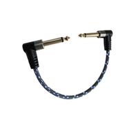 Cavo Patch Per Pedale Effetti Chitarra Elettrica Da 6,35 Mm | Resistente nylon intrecciato, blocca efficacemente le interferenze esterne.(Type3,0.15m2pcs)