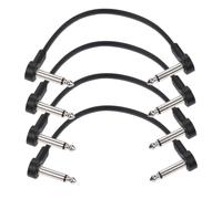 Cavo Patch Piatto Per Chitarra 6,35 Mm Testine Metalliche Linea | Scudo a treccia di rame puro, blocca efficacemente le interferenze esterne.(50cm)