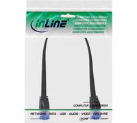 Cavo patch piatto - U-FTP - Cat.6A - TPE senza alogeni - nero - 0,3 m NEW