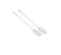 Cavo patch piatto - U-UTP - Cat.6 - bianco - 7m