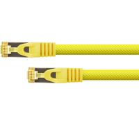 Cavo patch Python con cavo grezzo Cat.7 S/FTP PiMF senza alogeni 0,5 m giallo NEW