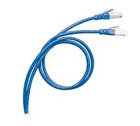 Cavo patch rj45 - c6 - sf/utp - blu - 5 metri - legrand 051755