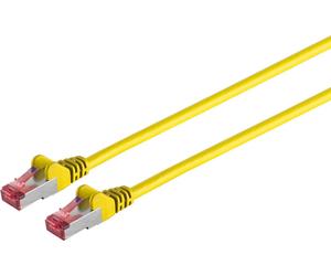 Cavo patch RJ45 S/FTP CAT6 0,25M PIMF giallo NEW
