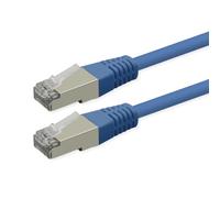 Cavo patch ROLINE Cat.6 PoE, S/FTP (PiMF), Blu, 10 m