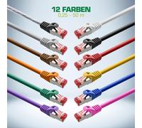 Cavo patch - S-FTP PiMf - Cat.6 - 250 MHz - PVC - rame - nero - 10 m NEW