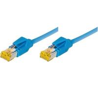 Cavo patch S/FTP PiMF Cat 6a blu 30 m per 10 Gigabit/s senza alogeni con cavo Draka e connettori Hirose TM31 (precedentemente c NEW