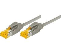 Cavo patch S/FTP, PiMF, Cat 6a, grigio, 2,0 m per 10 Gigabit/s, PVC, altamente flessibile, con cavo Datwyler e connettori Hiros