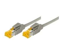Cavo patch S/FTP PiMF Cat 6a grigio 30 m per 10 Gigabit/s senza alogeni con cavo Draka e connettori Hirose TM31 (precedentement NEW