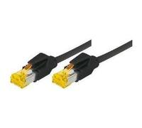Cavo patch S/FTP PiMF Cat 6a nero 75 m per 10 Gigabit/s senza alogeni con cavo Draka e connettori Hirose TM31 (precedentemente NEW