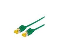 Cavo patch S/FTP PiMF Cat 6a verde 75 m per 10 Gigabit/s senza alogeni con cavo Draka e connettori Hirose TM31 (precedentemente NEW