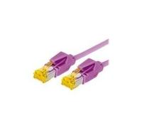 Cavo patch S/FTP PiMF Cat 6a viola erica 10 m per 10 Gigabit/s senza alogeni con cavo Draka e connettori Hirose TM31 (precedent