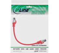Cavo patch - S-FTP PiMf - Cat.8.1 - 2000 MHz - senza alogeni - rosso - 0,3 m NEW