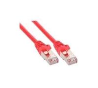Cavo patch - SF-UTP - Cat.5e - rosso - 1m