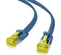 HELOS Cavo patch ultra piatto, U/FTP Cat 6a, blu, 10 m