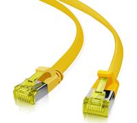 Helos - Cavo patch ultrapiatto U/FTP Cat 6a, 15 m, colore: Giallo