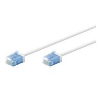 Cavo patch ultraflessibile Cat.6a slim, U/UTP bianco