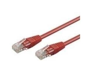 Cavo patch Wentronic Goobay CAT 5e U/UTP rosso 2 m - Miscela di rame CCA (68359) NEW