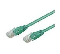 Cavo patch Wentronic Goobay CAT 5e U/UTP verde 15 m - miscela di rame CCA (68353) NEW